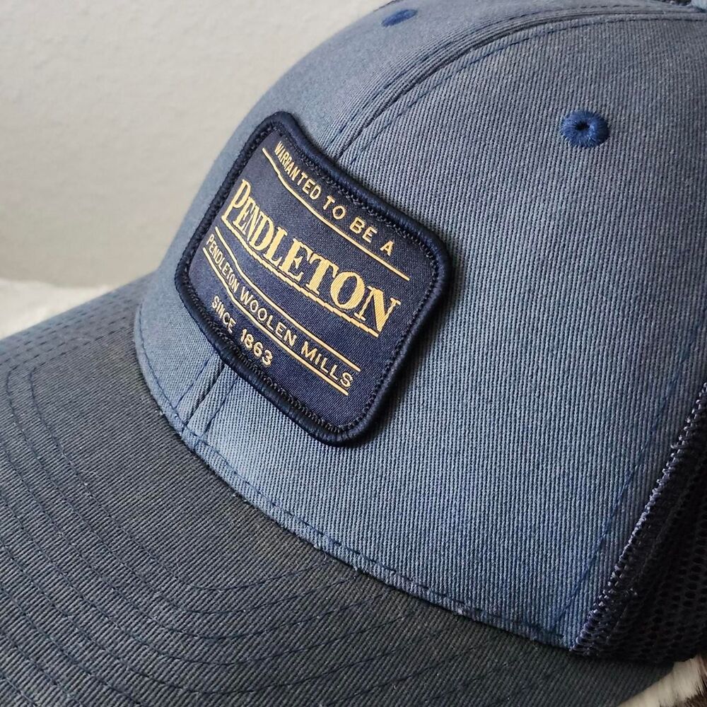 Pendleton Men's Navy and Blue Hat